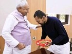 Earlier in the day, a JD(U) leader said that CM Nitish Kumar's son, Nishant (R), is set to formally join politics. 