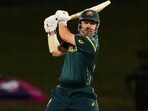 Australia's Travis Head plays a shot. Australia's Travis Head plays a shot.