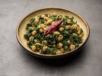 Chickpea Spinach Protein Chaat