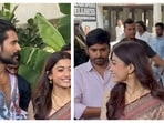 Rashmika Mandanna glowed while sporting a mangalsutra and sindoor after visiting Vijay Deverakonda's village.