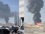 A fire broke out in the Fujairah oil storage facility in the UAE.