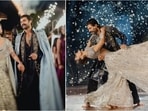 Rashmika Mandanna and Vijay Deverakonda dazzle in designer outfits at their sangeet. (Instagram/@rashmika_mandanna)