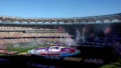 Artists perform during the opening ceremony of the AFC Women’s Asian Cup in Perth. (AFP) Artists perform during the opening ceremony of the AFC Women’s Asian Cup in Perth. (AFP)