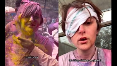 Despite her experience, Schlagbauer called Holi “magical”. (Instagram/@breeandthelove) Despite her experience, Schlagbauer called Holi “magical”. (Instagram/@breeandthelove)