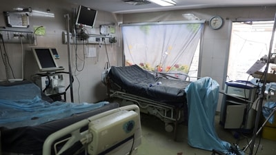 Damage following an Israeli and U.S. strike on Motahari Hospital, amid the U.S.-Israel conflict with Iran, in Tehran, Iran, March 3, 2026. Majid Asgaripour/WANA (West Asia News Agency) via REUTERS ATTENTION EDITORS - THIS PICTURE WAS PROVIDED BY A THIRD PARTY. (via REUTERS)