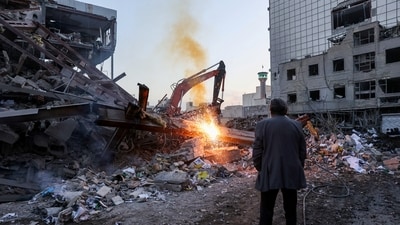 Aftermath of an Israeli and the U.S. strike on a police station, amid the U.S.-Israel conflict with Iran, in Tehran, Iran, March 2, 2026. Majid Asgaripour/WANA (West Asia News Agency) via REUTERS ATTENTION EDITORS - THIS PICTURE WAS PROVIDED BY A THIRD PARTY     TPX IMAGES OF THE DAY (via REUTERS)