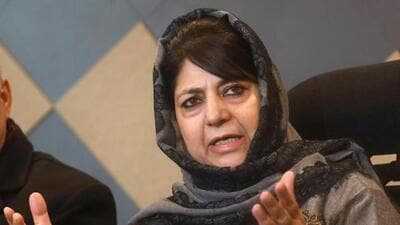 People’s Democratic Party president Mehbooba Mufti and People Conference president Sajad Lone on Tuesday expressed concern over the blocking of Facebook and Instagram handles of three newspapers/news outlets of Kashmir. (HT File)
