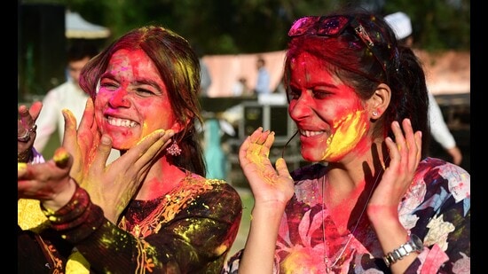 Laughter travelled effortlessly through stairwells and corridors; the festival depended less on arrangements and more on presence. (Sanjeev Sharma/HT)