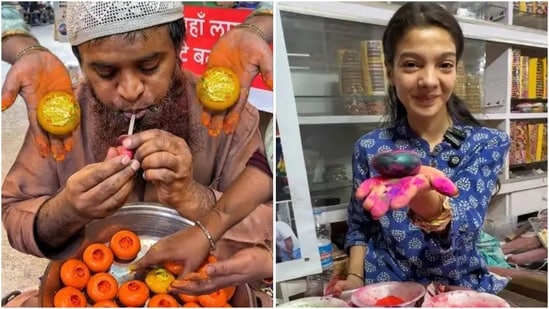 Gulal gotas, originating from the Jaipur royal family, are handcrafted lac balls filled with gulal for Holi celebrations. (Instagram)