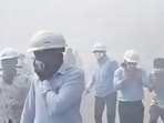 A team of technical experts from Aarti Group, Tima Marg and Aarti Pharma Lab, along with DISH officials, identified the source and began leak-containment operations around 3.40 pm using self-contained breathing apparatus. Sand was placed over the spilled Oleum to prevent further reaction with atmospheric oxygen and contain the formation of fumes. The situation was brought under control by 6.30 pm. A team of technical experts from Aarti Group, Tima Marg and Aarti Pharma Lab, along with DISH officials, identified the source and began leak-containment operations around 3.40 pm using self-contained breathing apparatus. Sand was placed over the spilled Oleum to prevent further reaction with atmospheric oxygen and contain the formation of fumes. The situation was brought under control by 6.30 pm.