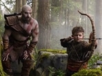 God of War first look featuring Ryan Hurst and Callum Vinson.