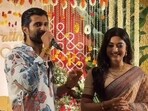 Rashmika Mandanna and Vijay Deverakonda meet fans in Hyderabad.