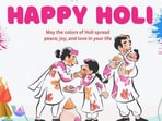 Happy Holi 2026 wishes: Wishing you a Holi filled with laughter, joy, and beautiful colours that brighten your life.(Canva)