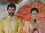 Vijay Deverakonda and Rashmika Mandanna addressed the media in Hyderabad.