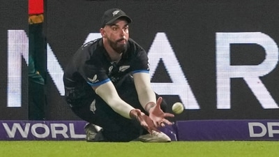 A key turning point was a controversial catch decision made by the third umpire, ajudging that Daryl Mitchell got his fingers underneath the ball to dismiss Aiden Markram. Markram has been South Africa's in-form batter, but his stay was not very fluent, and brought to an end early – moving the tide of the game in NZ's favour. (PTI) A key turning point was a controversial catch decision made by the third umpire, ajudging that Daryl Mitchell got his fingers underneath the ball to dismiss Aiden Markram. Markram has been South Africa's in-form batter, but his stay was not very fluent, and brought to an end early – moving the tide of the game in NZ's favour. (PTI)