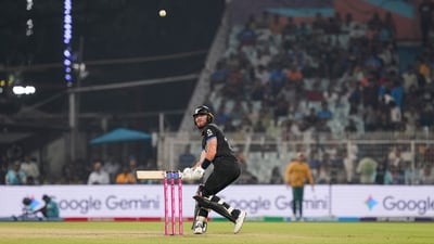 Allen looked simply unstoppable for much of his innings. It wasn't just the power – although it was certainly that, with 8 sixes to his name during his innings. There was also plenty of deft touch and innovation to earn him boundaries too. He reached his first 50 in 19 deliveries, and only needed 14 more for the remainder of his runs in a brutal showcase. (PTI) Allen looked simply unstoppable for much of his innings. It wasn't just the power – although it was certainly that, with 8 sixes to his name during his innings. There was also plenty of deft touch and innovation to earn him boundaries too. He reached his first 50 in 19 deliveries, and only needed 14 more for the remainder of his runs in a brutal showcase. (PTI)