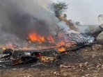 Ajit Pawar was killed along with pilot Captain Sumit Kapoor, co-pilot Captain Shambhavi Pathak, personal security officer Vidip Jadhav and flight attendant Pinky Mali when the aircraft went down near Baramati airport. (HT FILE)