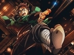 A still from the anime film Demon Slayer Infinity Castle.