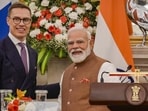 PM Narendra Modi and Finnish President Alexander Stubb (RAJ K RAJ / Hindustan Times)