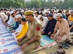 People offer namaz on the occasion of the Eid al-Adha festival. (Representative file photo.) 