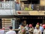 The site of the fire. (PTI)