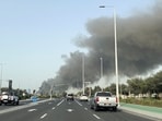 File image: Smoke billows from Zayed port after an Iranian attack, following United States and Israel strikes on Iran, in Abu Dhabi, United Arab Emirates, March 1