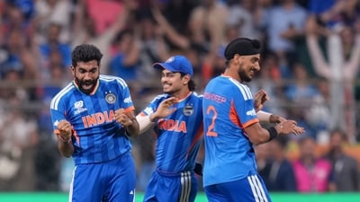 When the going gets tough, Jasprit Bumrah always delivers. Bowling the 16th and 18th overs, Bumrah only conceded a combined 14 runs – a spell that was absolutely crucial, and completely expected from a one-of-a-kind player. Made the target a little too daunting for England, as Hardik Pandya's strong 19th over proceeded to seal the deal. (PTI) When the going gets tough, Jasprit Bumrah always delivers. Bowling the 16th and 18th overs, Bumrah only conceded a combined 14 runs – a spell that was absolutely crucial, and completely expected from a one-of-a-kind player. Made the target a little too daunting for England, as Hardik Pandya's strong 19th over proceeded to seal the deal. (PTI)