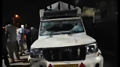 Picture of the vehicle that was used to mow down the victims in Sahnewal. (HT Photo) Picture of the vehicle that was used to mow down the victims in Sahnewal. (HT Photo)