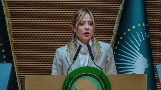 Italian Prime Minister Giorgia Meloni (AP)