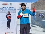 Pune surgeon completes high-altitude marathon at Pangong Lake Pune surgeon completes high-altitude marathon at Pangong Lake