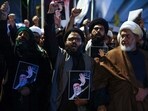 US Iran News highlights: Iraqi Shiite clerics hold portraits of Iran's slain supreme leader Ayatollah Ali Khamenei and chant slogans during a protest against the attacks by Israel and the US on Iran, as they march towards the US embassy in Baghdad on March 5, 2026.
