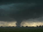 A tornado warning was issued in Oklahoma on Thursday