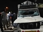 Picture of the vehicle that was used to mow down the victims in Sahnewal. (HT Photo)