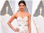Priyanka Chopra wore a stunning white, strapless silk tulle gown by Zuhair Murad in 2016 (left), and opted for a white-and-silver gown from Ralph and Russo in 2017 (right). (X/ Priyanka Chopra)
