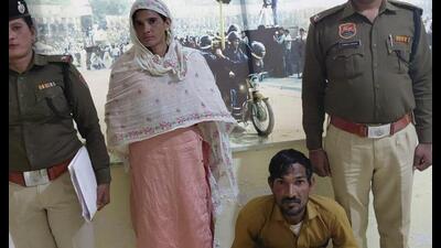 Police identified the suspects as Mohammad Irshad alias Gumani, 34, and his sister Anisha Khatoon, 39, both residents of Tapkan in Sadar Nuh. Police identified the suspects as Mohammad Irshad alias Gumani, 34, and his sister Anisha Khatoon, 39, both residents of Tapkan in Sadar Nuh.