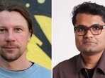 The German founder who posted about Claude AI wiping his database (L) and the Indian-origin founder who reacted to it (R). (LinkedIn/Alexey Grigorev, Varunram Ganesh)