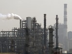 A Hindustan Petroleum Corp. oil refinery in Mumbai, India,