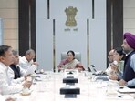 Delhi Chief Minister Rekha Gupta reviews development projects worth <span class='webrupee'>₹</span>3,786 crore during a meeting with senior officials at the Delhi Secretariat on March 6.