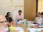 Senior health officials in a review meeting to take stock of the GBS situation. (HT)