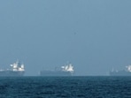 Tankers are seen off the coast of Fujairah, as Iran vows to fire on ships transiting the Strait of Hormuz, amid the U.S.-Israel conflict with Iran, in Fujairah, United Arab Emirates. (REUTERS)