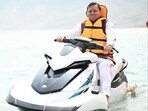 Uttarakhand chief minister Pushkar Singh Dhami during the inauguration of the Tehri Lake Festival in Tehri on Friday.