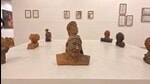 Sister Roswin, 35, born Malu Joy, is showing 30 drawings, eight small terracotta busts, and two large sculptural installations, most of which feature older nuns. (Photos via the artists: Kochi Biennale Foundation; Dhamini Ratnam / HT)
