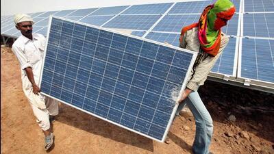 The state currently has 15,076 MW power capacity, including 1,214 MW from solar, with a target to increase solar generation to 1,465 MW. (REUTERS) The state currently has 15,076 MW power capacity, including 1,214 MW from solar, with a target to increase solar generation to 1,465 MW. (REUTERS)