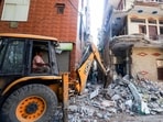 The Municipal Corporation of Delhi (MCD) carried out bulldozer action against the property of the accused in the Holi clash case at JJ Colony, Uttam Nagar, in East Delhi, on Sunday. 