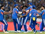 ఇండియా ఆటగాళ్ల ఆనందం(AFP)