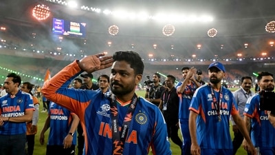 Sanju ‘Special’ Samson – a nickname he has earned this tournament. Forever the player who fans said deserved more, and now the plaudits will never stop. Player of the tournament, averaging 80 and striking at 200, leading India to the World Cup by stepping up when it mattered most. (AFP) Sanju ‘Special’ Samson – a nickname he has earned this tournament. Forever the player who fans said deserved more, and now the plaudits will never stop. Player of the tournament, averaging 80 and striking at 200, leading India to the World Cup by stepping up when it mattered most. (AFP)
