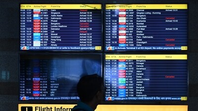 The civil aviation ministry on Sunday said that due to the ongoing situation in the Gulf, flight operations have been impacted across several sectors. (Vipin Kumar/ Hindustan Times)