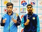 CT University's Yash Kadian and Surender Singh to represent India at the 6th Acropolis International Wushu Open Tournament in Athens in Ludhiana. (HT Photo) CT University's Yash Kadian and Surender Singh to represent India at the 6th Acropolis International Wushu Open Tournament in Athens in Ludhiana. (HT Photo)