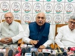 Former chief minister and leader of Opposition Bhupinder Singh Hooda on Sunday claimed that Congress nominee’s victory is sure in the Rajya Sabha elections. (HT File)
