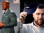 Kenneth Walker (L) and Travis Kelce (R).